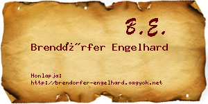 Brendörfer Engelhard névjegykártya